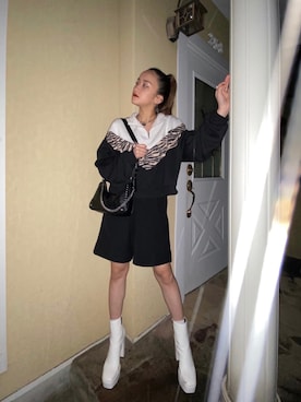 「ICB（アイシービー）のアイテム」を使った、MoEさん（レディース・155cm）の春コーディネート
