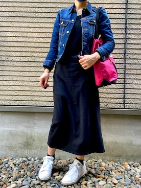 「グレゴリー」｜「アイテム（ジャケット/アウター）」を使った、Ripさん（レディース・170cm）の春コーディネート
