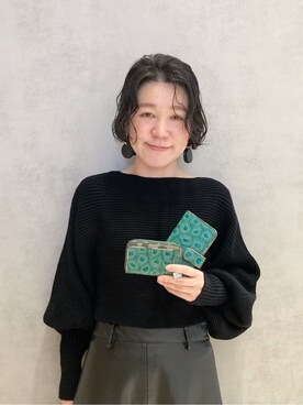 「アイテム（キーケース/キーアクセサリー、グリーン系）」を使った、mc_hhさん（レディース・156cm）の冬コーディネート