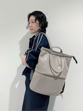 「HIROKO HAYASHI（ヒロコハヤシ）のアイテム（バックパック/リュック）」を使った、mc_hhさん（レディース・156cm）の夏コーディネート