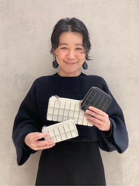 「アイテム（コインケース）」を使った、mc_hhさん（レディース・156cm）の冬コーディネート