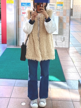 「SM2（エスエムツー）のアイテム（その他アウター）」を使った、らんぐれーさん（レディース・153cm）の秋コーディネート