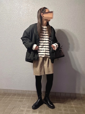 「Fizz（フィズ）のアイテム」を使った、pisa.さん（レディース・158cm）の冬コーディネート