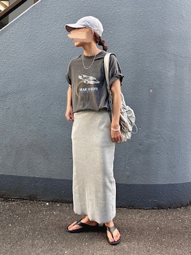 「アイテム（帽子）」を使った、pisa.さん（レディース・158cm）の夏コーディネート