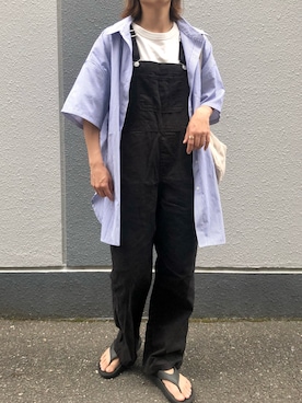 「Honeys（ハニーズ）のアイテム（オールインワン・サロペット）」を使った、pisa.さん（レディース・158cm）の夏コーディネート