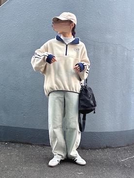 「adidas（アディダス）の【ムラサキスポーツ限定カラー登場！】adidas skateboarding/アディダス スケートボーディング メンズ レディース スニーカー SAMBA ADV サンバ スケシュー 421243959/421243956/421241906/421253946/421253947（スニーカー）」を使った、pisa.さん（レディース・158cm）の冬コーディネート