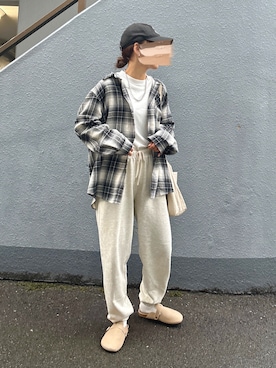 「アイテム（帽子）」を使った、pisa.さん（レディース・158cm）の秋コーディネート