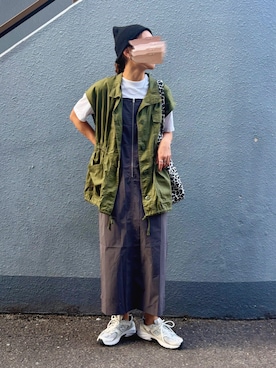 「アイテム（ベスト）」を使った、pisa.さん（レディース・158cm）の秋コーディネート