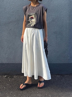 「KOBE LETTUCE（コウベレタス）のアイテム」を使った、pisa.さん（レディース・158cm）の夏コーディネート