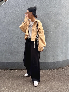 「adidas（アディダス）の【ムラサキスポーツ限定カラー登場！】adidas skateboarding/アディダス スケートボーディング メンズ レディース スニーカー SAMBA ADV サンバ スケシュー 421243959/421243956/421241906/421253946/421253947（スニーカー）」を使った、pisa.さん（レディース・158cm）の秋コーディネート