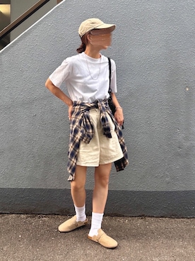 「newhattan（ニューハッタン）のアイテム（キャップ）」を使った、pisa.さん（レディース・158cm）の秋コーディネート