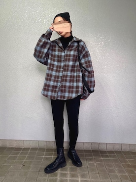 「アイテム（トップス、その他）」を使った、pisa.さん（レディース・158cm）の秋コーディネート