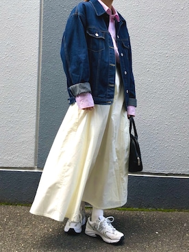 「classicalelf（クラシカルエルフ）のアイテム（デニムジャケット）」を使った、pisa.さん（レディース・158cm）の春コーディネート