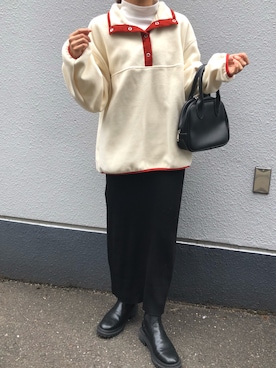 「アイテム（スウェット）」を使った、pisa.さん（レディース・158cm）の冬コーディネート