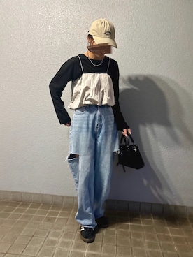 「ABYS（アビス）のアイテム」を使った、pisa.さん（レディース・158cm）の秋コーディネート