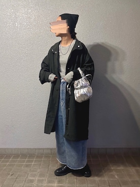 「アイテム（モッズコート）」を使った、pisa.さん（レディース・158cm）の秋コーディネート