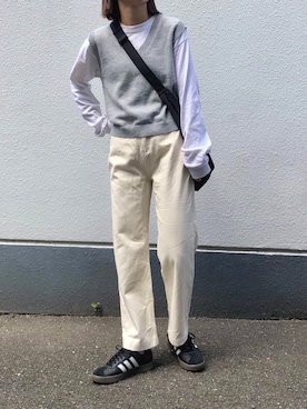 「CLEA（クレア）のアイテム（パンツ）」を使った、pisa.さん（レディース・158cm）の春コーディネート