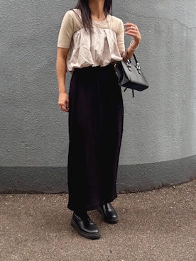 「CHAN ME（チャンミ）のアイテム」を使った、pisa.さん（レディース・158cm）の秋コーディネート