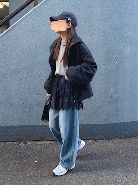 「CIAOPANIC TYPY（チャオパニックティピー）のアイテム（トップス）」を使った、pisa.さん（レディース・158cm）の春コーディネート