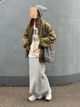 「moment+（モーメントプラス）のアイテム（ジャケット/アウター）」を使った、pisa.さん（レディース・158cm）の冬コーディネート