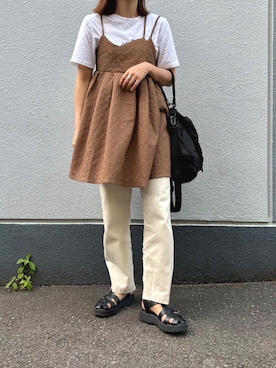 「CLEA（クレア）のアイテム（パンツ）」を使った、pisa.さん（レディース・158cm）の夏コーディネート