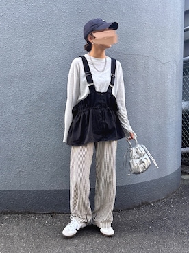 「adidas（アディダス）の【ムラサキスポーツ限定カラー登場！】adidas skateboarding/アディダス スケートボーディング メンズ レディース スニーカー SAMBA ADV サンバ スケシュー 421243959/421243956/421241906/421253946/421253947（スニーカー）」を使った、pisa.さん（レディース・158cm）の秋コーディネート