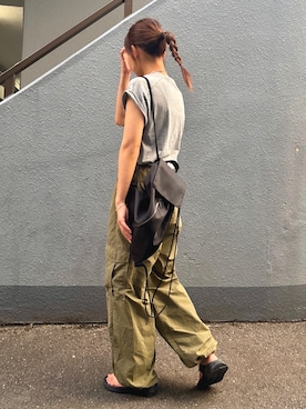 「アイテム（バックパック/リュック）」を使った、pisa.さん（レディース・158cm）の夏コーディネート