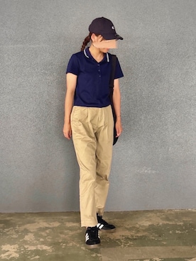「NEW ERA（ニューエラ）の【SHIPS別注】NEWERA:MINI LOGO（キャップ）」を使った、pisa.さん（レディース・158cm）の夏コーディネート