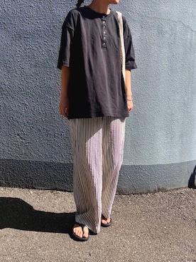 「ストライプパンツ」｜pisa.さん（レディース・158cm）の夏コーディネート