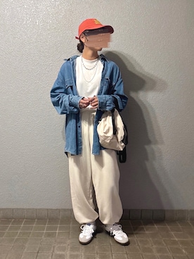 「adidas（アディダス）の【ムラサキスポーツ限定カラー登場！】adidas skateboarding/アディダス スケートボーディング メンズ レディース スニーカー SAMBA ADV サンバ スケシュー 421243959/421243956/421241906/421253946/421253947（スニーカー）」を使った、pisa.さん（レディース・158cm）の秋コーディネート