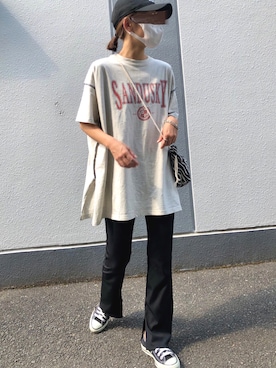 「Anss.me（アンスミー）のアイテム」を使った、pisa.さん（レディース・158cm）の夏コーディネート