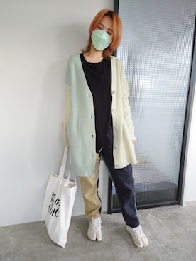 「MANASTASH（マナスタッシュ）のアイテム」を使った、Kay.Jさん（レディース・160cm）の春コーディネート