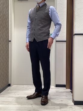 「アイテム（フォーマルスーツ/小物）」を使った、BRICK HOUSE by Tokyo Shirts 稲沢リーフウォーク店さん（メンズ・175cm）の秋コーディネート