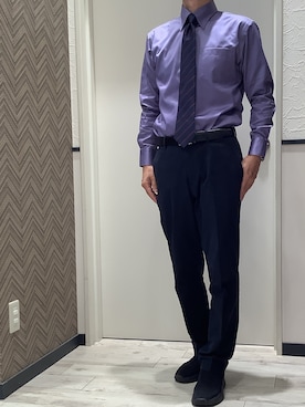 「長袖シャツ」｜BRICK HOUSE by Tokyo Shirts 稲沢リーフウォーク店さん（メンズ・175cm）の秋コーディネート