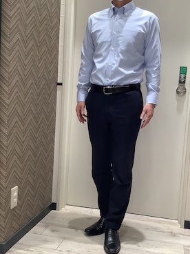 「アイテム（ビジネスシャツ）」を使った、BRICK HOUSE by Tokyo Shirts 稲沢リーフウォーク店さん（メンズ・175cm）の春コーディネート