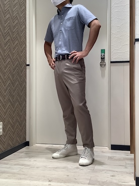 「アイテム（ビジネスシャツ）」を使った、BRICK HOUSE by Tokyo Shirts 稲沢リーフウォーク店さん（メンズ・175cm）の夏コーディネート