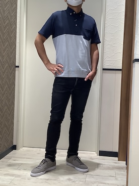 「ビズポロ」｜BRICK HOUSE by Tokyo Shirts 稲沢リーフウォーク店さん（メンズ・175cm）の夏コーディネート