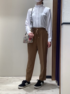 「長袖シャツ」｜BRICK HOUSE by Tokyo Shirts 稲沢リーフウォーク店さん（レディース・164cm）の夏コーディネート