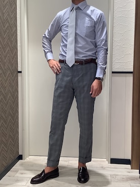 「アイテム（ネクタイ）」を使った、BRICK HOUSE by Tokyo Shirts 稲沢リーフウォーク店さん（メンズ・184cm）の夏コーディネート