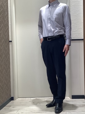 「アイテム（ビジネスシャツ）」を使った、BRICK HOUSE by Tokyo Shirts 稲沢リーフウォーク店さん（メンズ・175cm）の春コーディネート