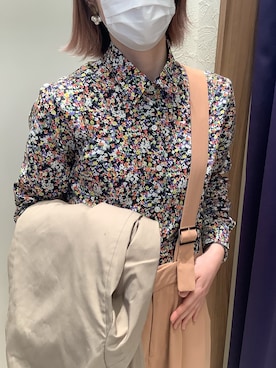 「靴下チラ見せ」｜「アイテム（ジャケット/アウター）」を使った、BRICK HOUSE by Tokyo Shirts 稲沢リーフウォーク店さん（レディース・152cm）の春コーディネート