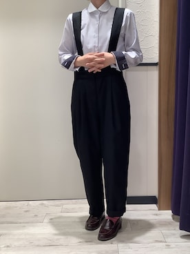 「長袖シャツ」｜BRICK HOUSE by Tokyo Shirts 稲沢リーフウォーク店さん（レディース・152cm）の秋コーディネート