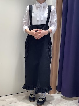 「アイテム（ビジネスシャツ）」を使った、BRICK HOUSE by Tokyo Shirts 稲沢リーフウォーク店さん（レディース・152cm）の春コーディネート