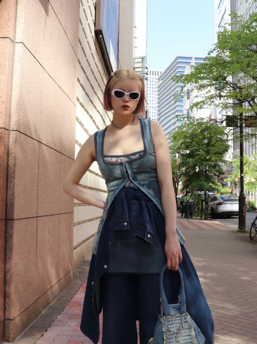 DIESEL SS22 レディース デニム スリム フレアレッグ ミッドブルー 1682352149_1000.jpg