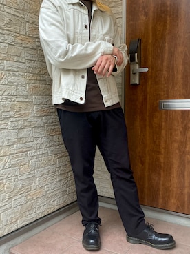 「unfil（アンフィル）のアイテム（ジャケット/アウター）」を使った、けいさん（メンズ・169cm）の春コーディネート