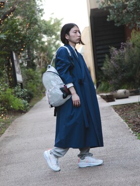 バックパック リュックを使った オーバーサイズコート の人気ファッションコーディネート Wear