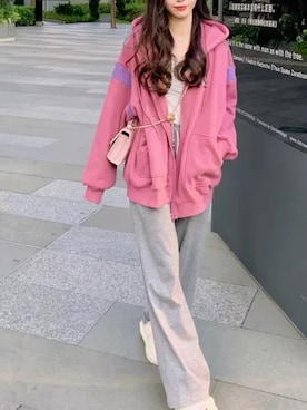「韓国好きな人と繋がりたい」｜「アイテム（その他）」を使った、contentoas　コンアスさん（レディース・158cm）の秋コーディネート