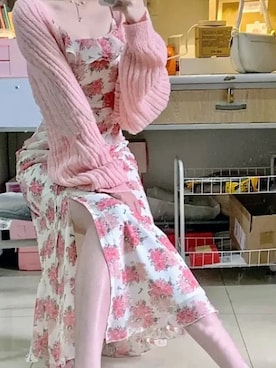 「韓国好きな人と繋がりたい」｜「アイテム（ワンピース/ドレス）」を使った、contentoas　コンアスさん（レディース・158cm）の春コーディネート