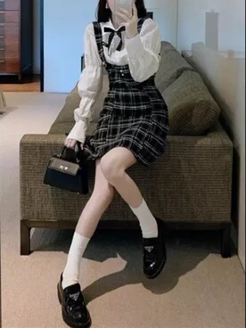 「韓国スタイル」｜「アイテム（その他）」を使った、contentoas　コンアスさん（レディース・165cm）の冬コーディネート