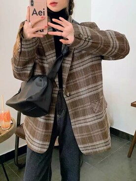 「韓国」｜「アイテム（その他）」を使った、contentoas　コンアスさん（レディース・158cm）の秋コーディネート